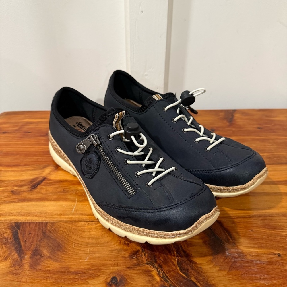 Rieker Nikita Slip On Sneakers in Navy 40